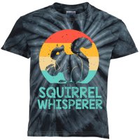 Funny Squirrel Whisperer Art Squirrel Lover Kids Tie-Dye T-Shirt