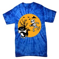 Funny Skeleton Wiener Sausage Dog Halloween Dachshund Tie-Dye T-Shirt