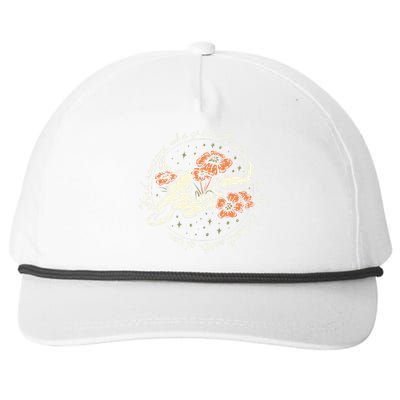 Find Someone Who Grows Flowers In The Darkest Parts Of You Snapback Five-Panel Rope Hat