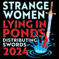 Funny Strange Women Lying In Ponds Distributing Swords 2024 Drawstring Bag