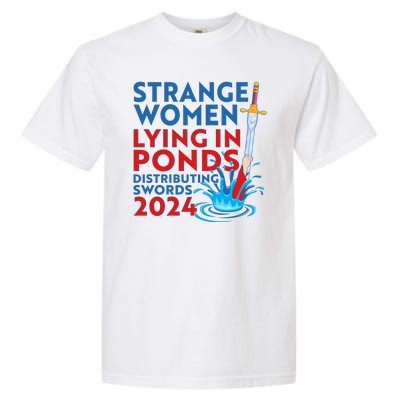 Funny Strange Women Lying In Ponds Distributing Swords 2024 Garment-Dyed Heavyweight T-Shirt