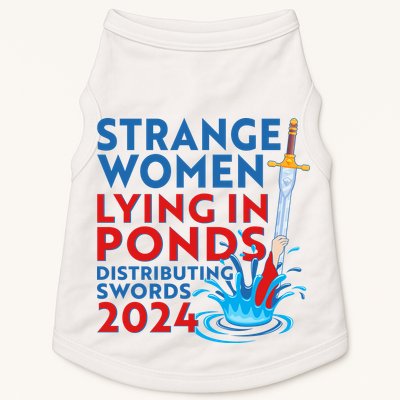 Funny Strange Women Lying In Ponds Distributing Swords 2024 Doggie Tank
