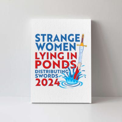 Funny Strange Women Lying In Ponds Distributing Swords 2024 Canvas