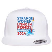 Funny Strange Women Lying In Ponds Distributing Swords 2024 Flatbill Hat
