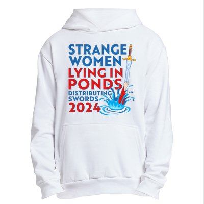 Funny Strange Women Lying In Ponds Distributing Swords 2024 Urban Pullover Hoodie