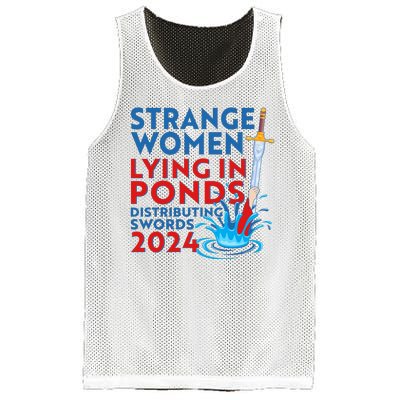 Funny Strange Women Lying In Ponds Distributing Swords 2024 Mesh Reversible Basketball Jersey Tank