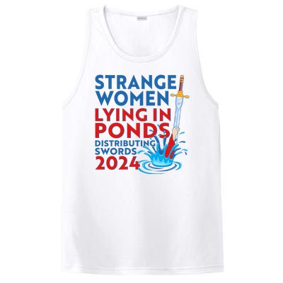 Funny Strange Women Lying In Ponds Distributing Swords 2024 PosiCharge Competitor Tank