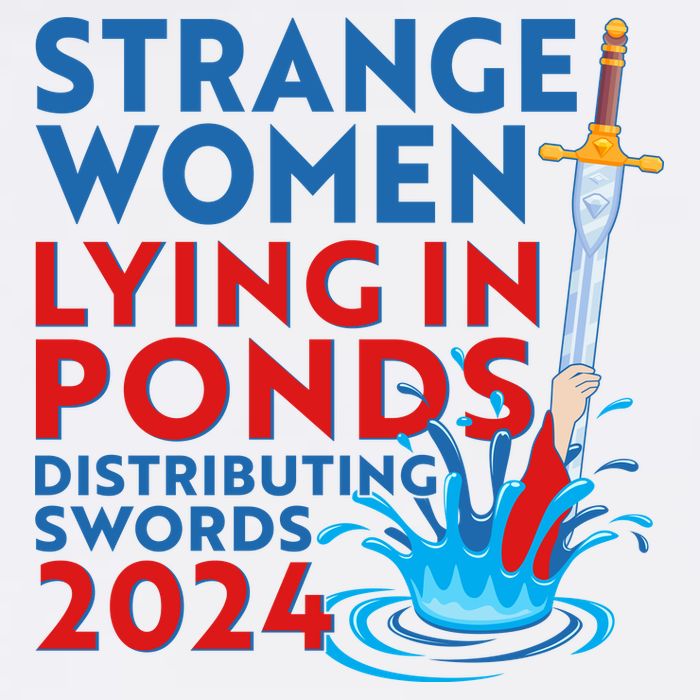 Funny Strange Women Lying In Ponds Distributing Swords 2024 Toddler T-Shirt