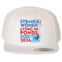 Funny Strange Women Lying In Ponds Distributing Swords 2024 Wool Snapback Cap