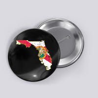 Florida State With Florida Shape Flag Button