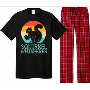 Funny Squirrel Whisperer Art Women Squirrel Lover Pajama Set