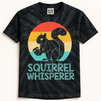 Funny Squirrel Whisperer Art Women Squirrel Lover Kids Tie-Dye T-Shirt