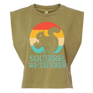 Funny Squirrel Whisperer Art Women Squirrel Lover Garment-Dyed Women's Muscle Tee