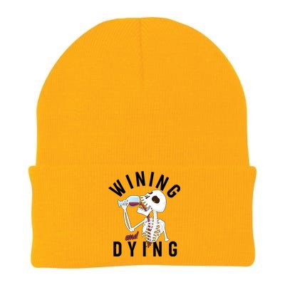 Funny Skeleton Wining And Dying Knit Cap Winter Beanie