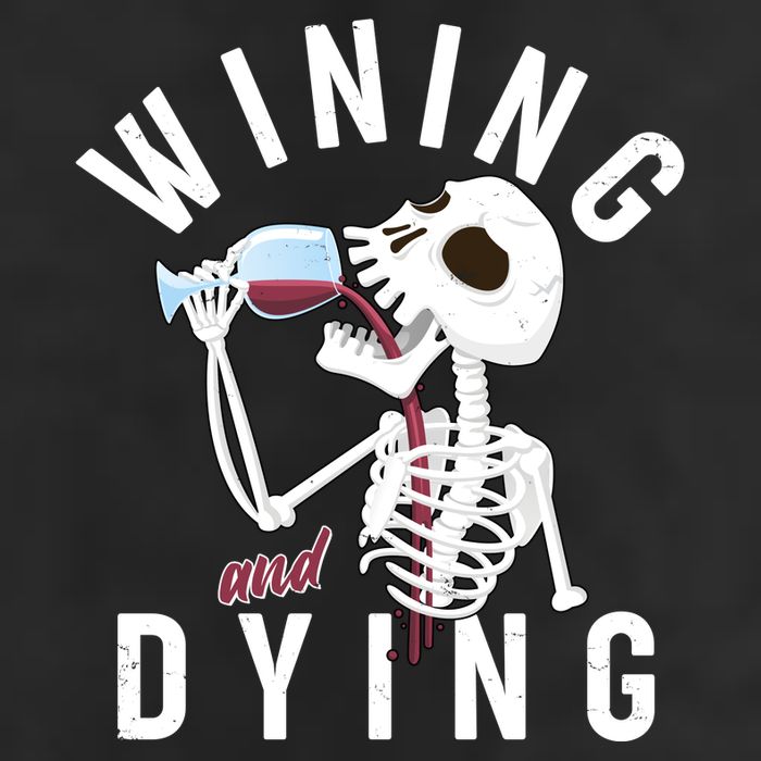 Funny Skeleton Wining And Dying Cool Comfort Performance Bucket Hat