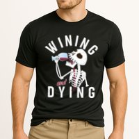 Funny Skeleton Wining And Dying Performance Shirt