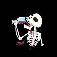 Funny Skeleton Wining And Dying 16oz Travel Tumbler