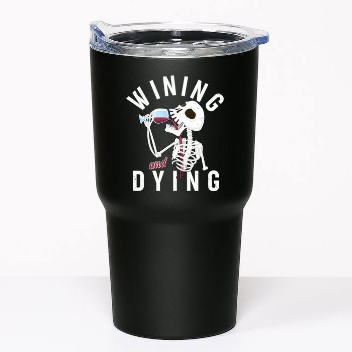 Funny Skeleton Wining And Dying Tumbler