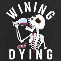 Funny Skeleton Wining And Dying 25L Jumbo Tote