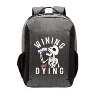 Funny Skeleton Wining And Dying Vector Backpack