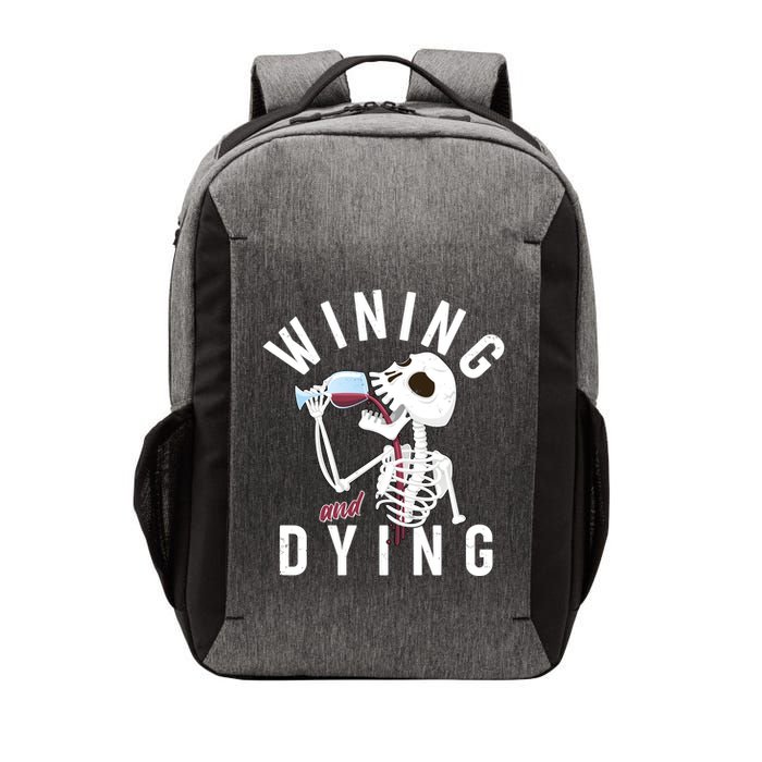 Funny Skeleton Wining And Dying Vector Backpack