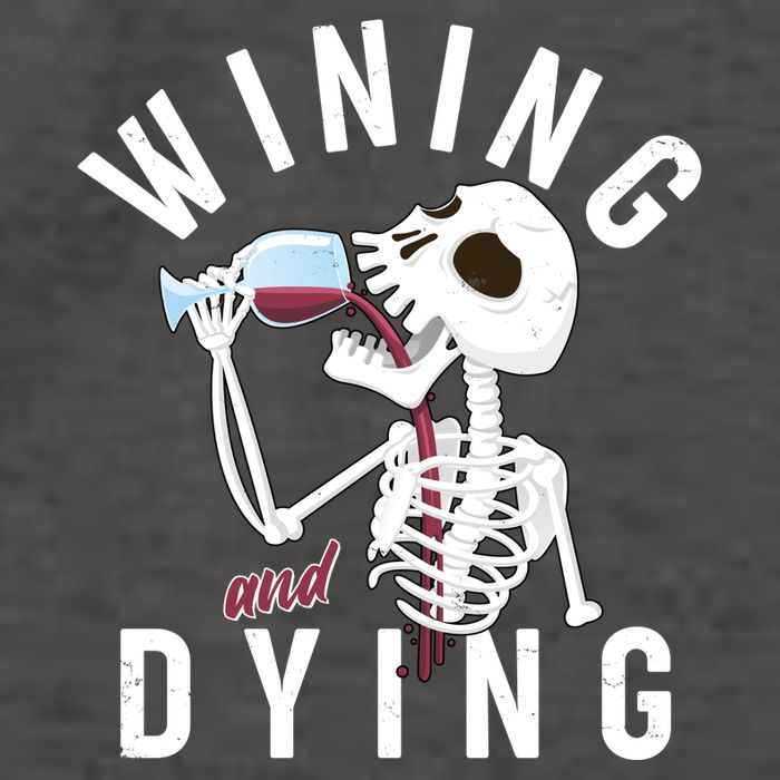 Funny Skeleton Wining And Dying Vector Backpack