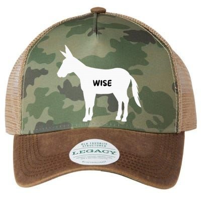 Funny Sarcastic Wise Donkey Lovers Legacy Tie Dye Trucker Hat