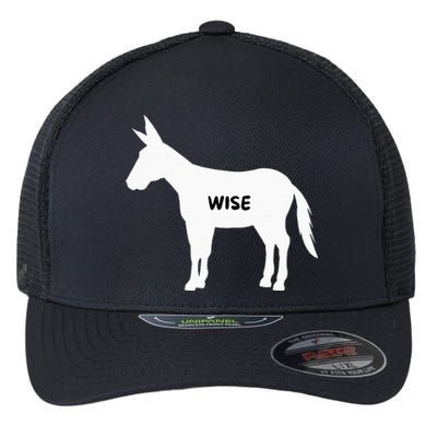 Funny Sarcastic Wise Donkey Lovers Flexfit Unipanel Trucker Cap