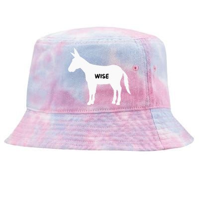 Funny Sarcastic Wise Donkey Lovers Tie-Dyed Bucket Hat