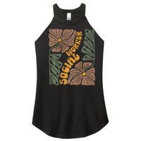 Floral Social Worker Lcsw And Lmsw Wildflower Social Work Women's Perfect Tri Rocker Tank