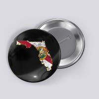 Florida State With Florida Shape Flag Button