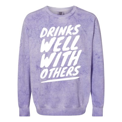 Funny S Well With Others Cute Gift Colorblast Crewneck Sweatshirt