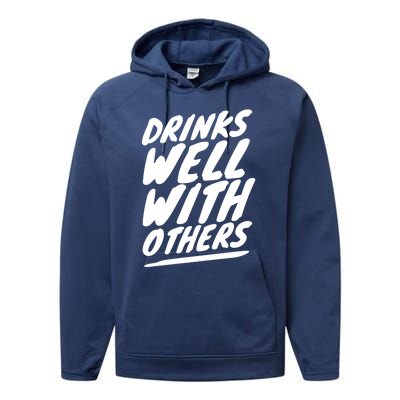 Funny S Well With Others Cute Gift Performance Fleece Hoodie