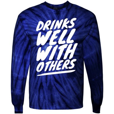 Funny S Well With Others Cute Gift Tie-Dye Long Sleeve Shirt