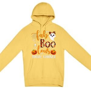 Faboolous Social Worker Funny Social Worker Halloween Premium Pullover Hoodie