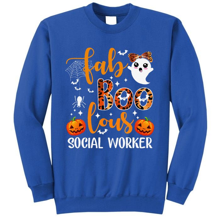 Faboolous Social Worker Funny Social Worker Halloween Tall Sweatshirt