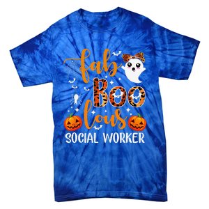 Faboolous Social Worker Funny Social Worker Halloween Tie-Dye T-Shirt