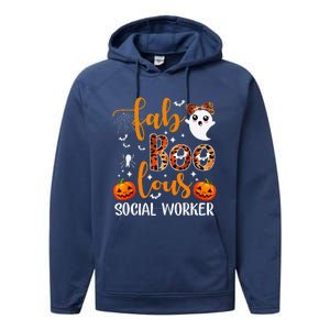 Faboolous Social Worker Funny Social Worker Halloween Performance Fleece Hoodie