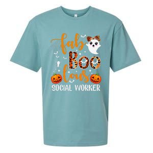 Faboolous Social Worker Funny Social Worker Halloween Sueded Cloud Jersey T-Shirt