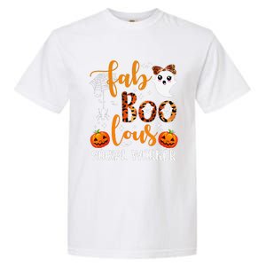 Faboolous Social Worker Funny Social Worker Halloween Garment-Dyed Heavyweight T-Shirt