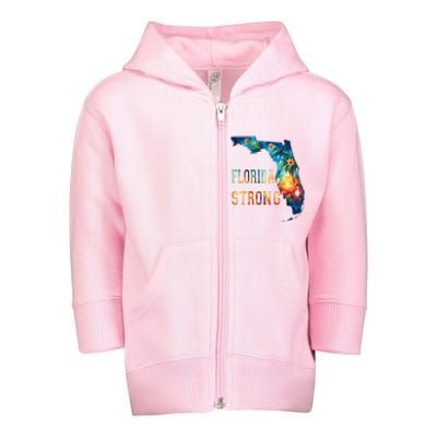 Florida Stay Western Strong Support Florida Toddler Zip Fleece Hoodie