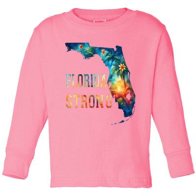 Florida Stay Western Strong Support Florida Toddler Long Sleeve Shirt