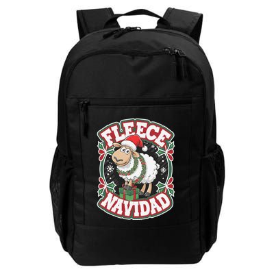 Funny Shee.P Winter Christmas Fleece Navidad Daily Commute Backpack