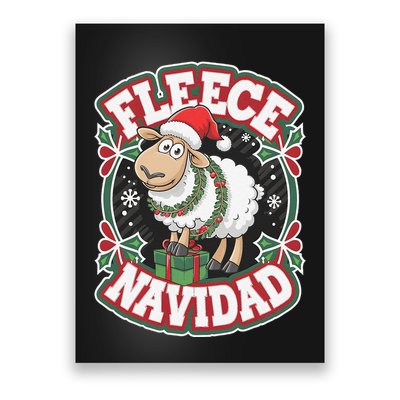 Funny Shee.P Winter Christmas Fleece Navidad Poster
