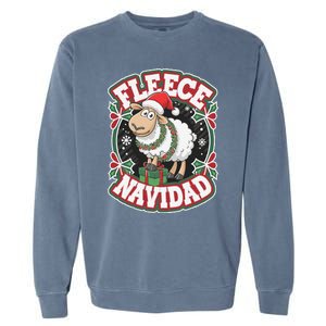 Funny Shee.P Winter Christmas Fleece Navidad Garment-Dyed Sweatshirt