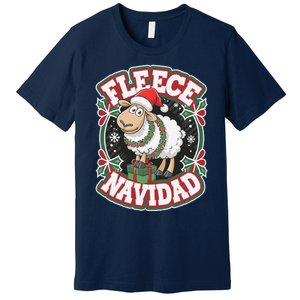 Funny Shee.P Winter Christmas Fleece Navidad Premium T-Shirt