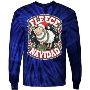 Funny Shee.P Winter Christmas Fleece Navidad Tie-Dye Long Sleeve Shirt