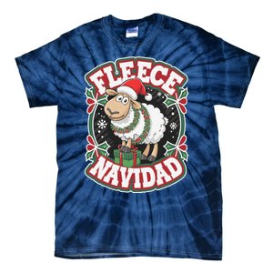 Funny Shee.P Winter Christmas Fleece Navidad Tie-Dye T-Shirt