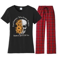 Find Someone Who Grows Flowers In The Darkest Parts Of You Women's Flannel Pajama Set