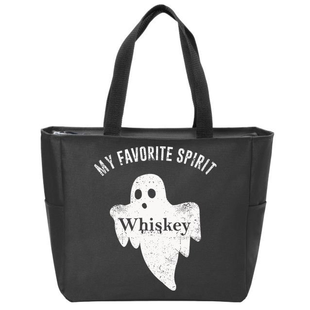 Favorite Spirit Whiskey Zip Tote Bag